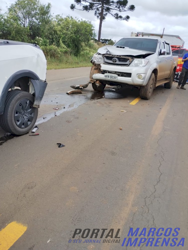 Vítima indentificada:Engavetamento na SC-350 em Lebon Régis Deixa Condutor Politraumatizado e Outros Envolvidos Sem Ferimentos Graves